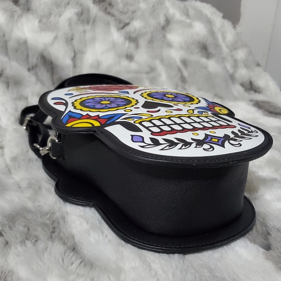 Sugar Skull Halloween Mad Engine Crossbody - Picture 7 of 8